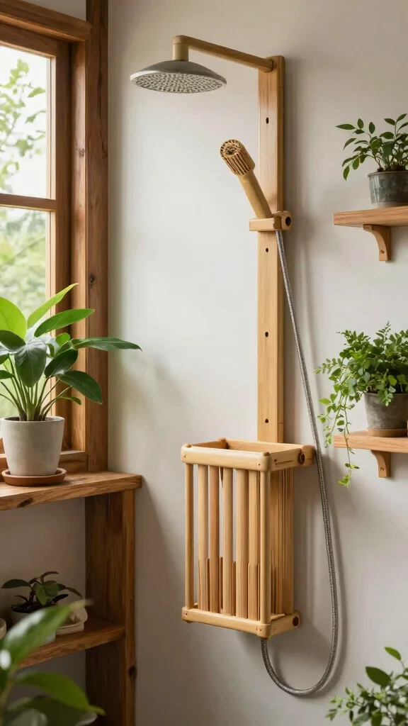 10 Vitamin C Shower Head Filter Ideas for Chlorine-Free Skin-Kind Showers - 3. Eco-Friendly Bamboo Shower Filter 1