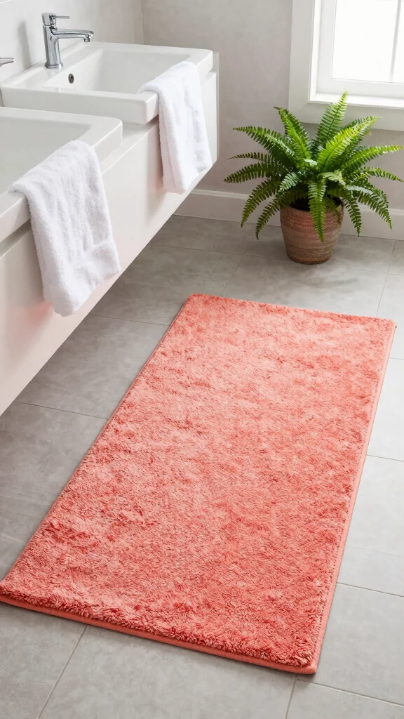 11 5x7 Bathroom Rug Ideas for a Generous Room-Filling Floor Layer - 2. Soft Cotton Comfort 1