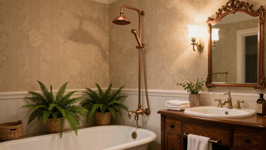 11 Bronze Shower Head Ideas for a Warm Vintage-Inspired Bathroom