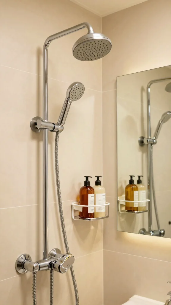 11 Chrome Shower Head Ideas for a Classic Polished Bathroom Look - 10. Classic Handheld Shower Heads 1