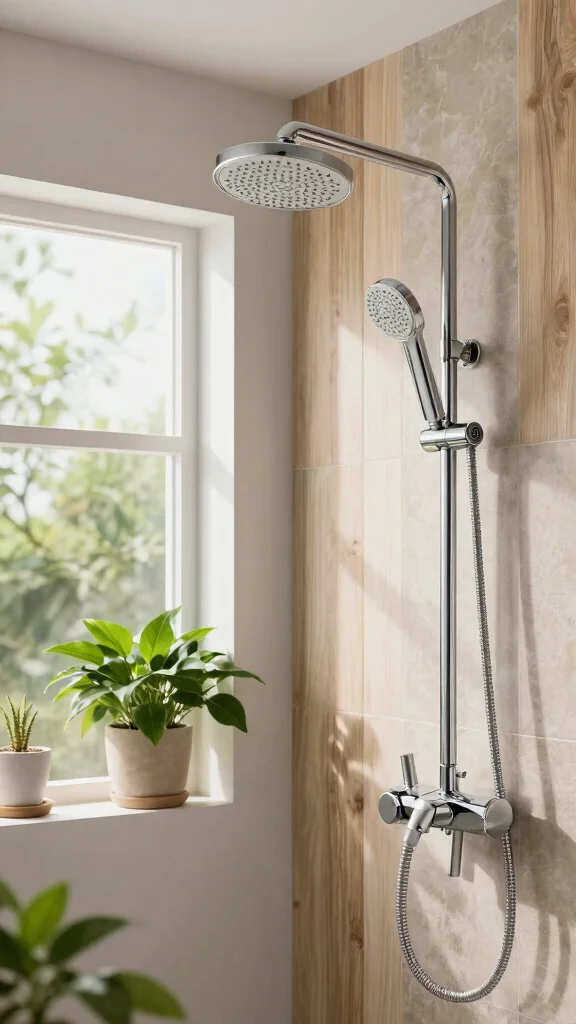 11 Chrome Shower Head Ideas for a Classic Polished Bathroom Look - 11. Eco-friendly Chrome Shower Heads 1