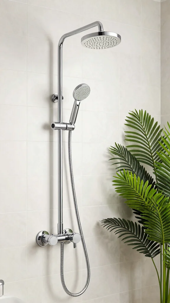 11 Chrome Shower Head Ideas for a Classic Polished Bathroom Look - 8. Multifunctional Shower Heads 1