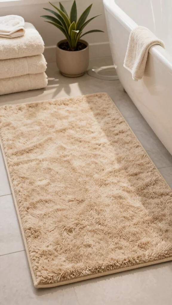 11 Eco-Friendly 3x5 Bathroom Rug Ideas for Small to Medium Bathroom Floors - 5. Soft Microfiber Rugs 1