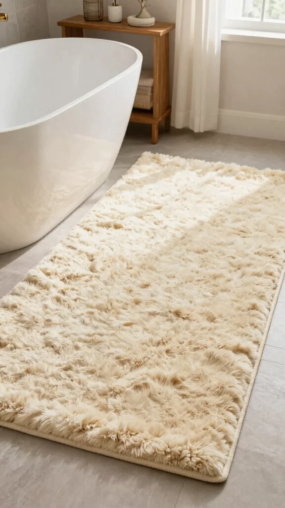 11 Eco-Friendly 3x5 Bathroom Rug Ideas for Small to Medium Bathroom Floors - 9. Textured Wool Rugs 1