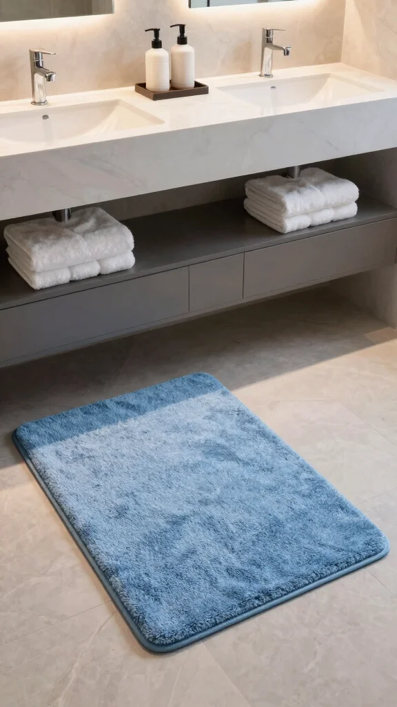 11 Eco-Friendly 4x6 Bathroom Rug Ideas for a Larger Bathroom or Double Vanity - 8. Cooling Memory Foam for Ultimate Comfort 1