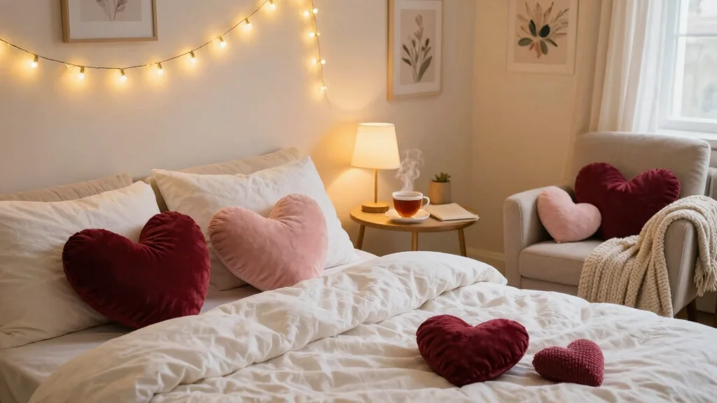 11 Heart-Shaped Pillow Ideas for a Sweet Romantic Home Accent