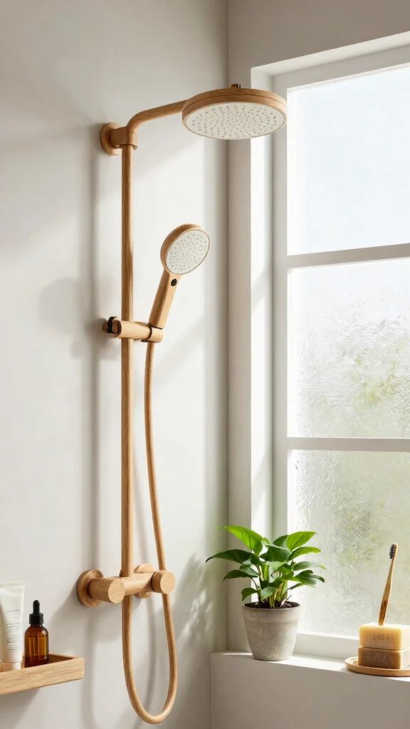 11 LED Shower Head Ideas for a Colorful Temperature-Sensing Shower Experience - 2. Eco-Friendly Materials: Sustainable LED Shower Heads 1