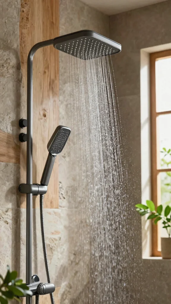11 LED Shower Head Ideas for a Colorful Temperature-Sensing Shower Experience - 6. Collaborating with Nature: Shower Heads that Mimic Natural Elements 1