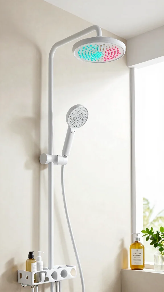 11 LED Shower Head Ideas for a Colorful Temperature-Sensing Shower Experience - 8. Budget-Friendly Options: Affordable LED Shower Heads 1