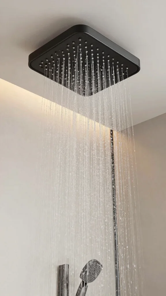 11 Matte Black Shower Head Ideas for a Bold Contemporary Bathroom - 1. Rainfall Effect for Ultimate Relaxation 1
