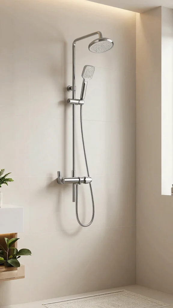 11 Shower Head Extender Ideas for Better Reach and More Flexible Positioning - 1. Adjustable Shower Head Extension 1