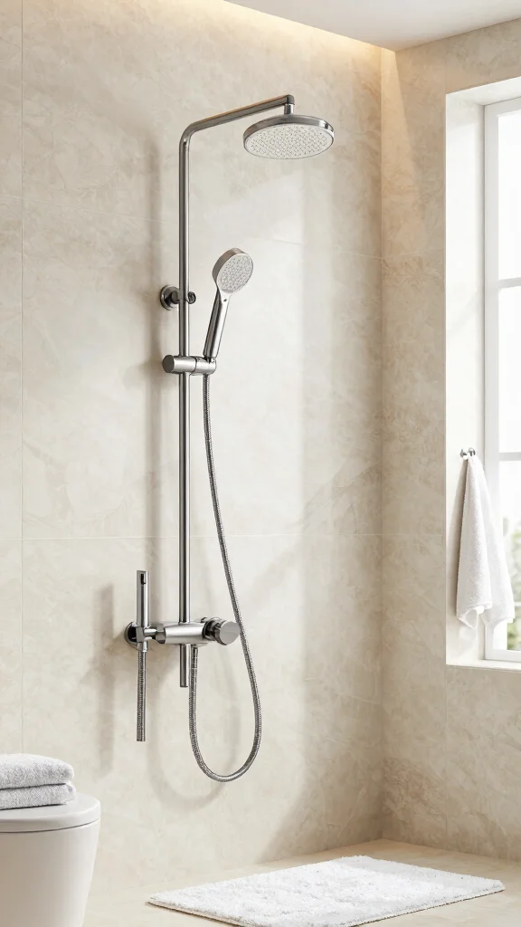 11 Shower Head Extender Ideas for Better Reach and More Flexible Positioning - 5. Multi-Functional Shower Head Extender 1