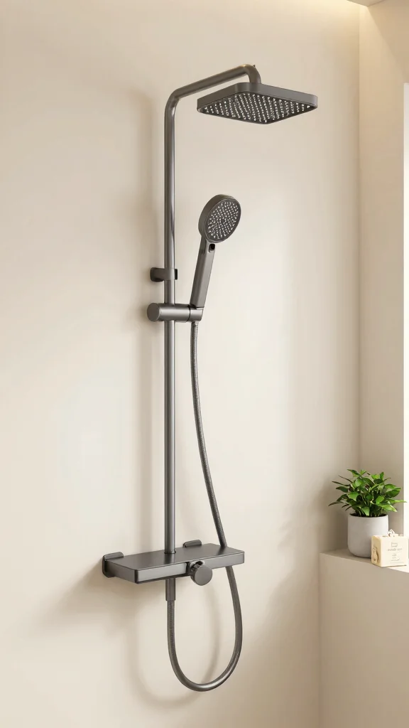 11 Shower Head Extender Ideas for Better Reach and More Flexible Positioning - 7. Shower Head with Slide Bar 1