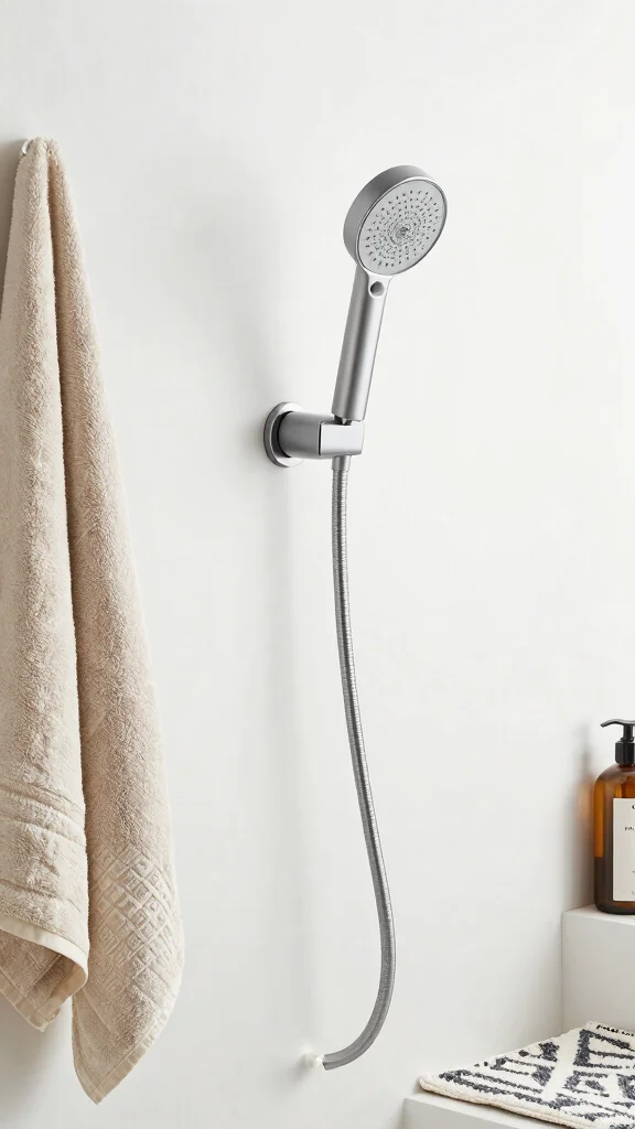 11 Shower Head Extender Ideas for Better Reach and More Flexible Positioning - 9. Flexible Shower Head Mount 1