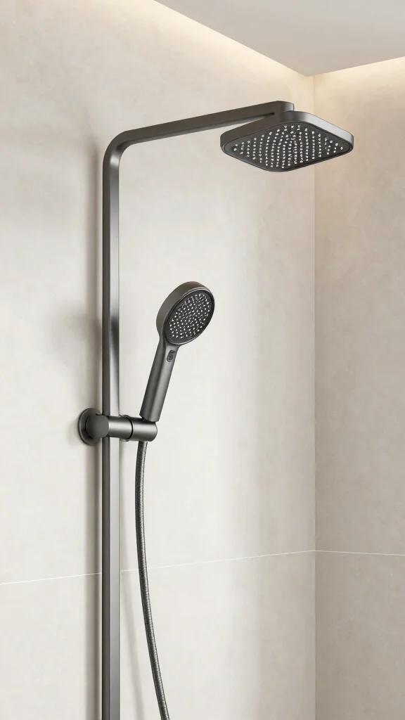 11 Shower Head Extension Arm Ideas for the Perfect Angle and Height - 11. Compact Folding Extension Arms 1