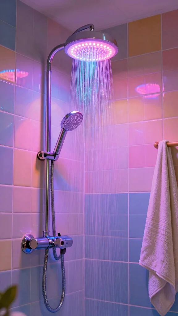 11 Shower Head Filter Ideas for Hard Water Areas - 6. Shower Filter with LED Light 1