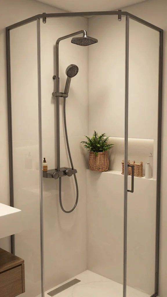 11 Shower Head Massager Ideas for a Relaxing Therapeutic Shower - 10. Compact Shower Head Massager for Small Spaces 1