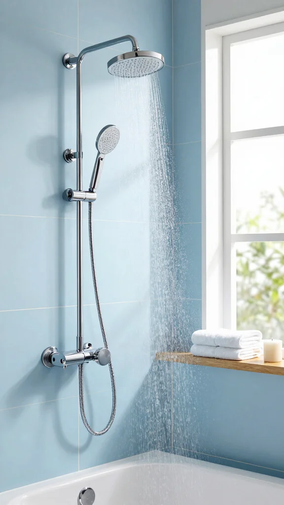 11 Shower Head and Separate Handheld Ideas for a Flexible Setup - 1. Rainfall Shower Head with Handheld Convenience 1