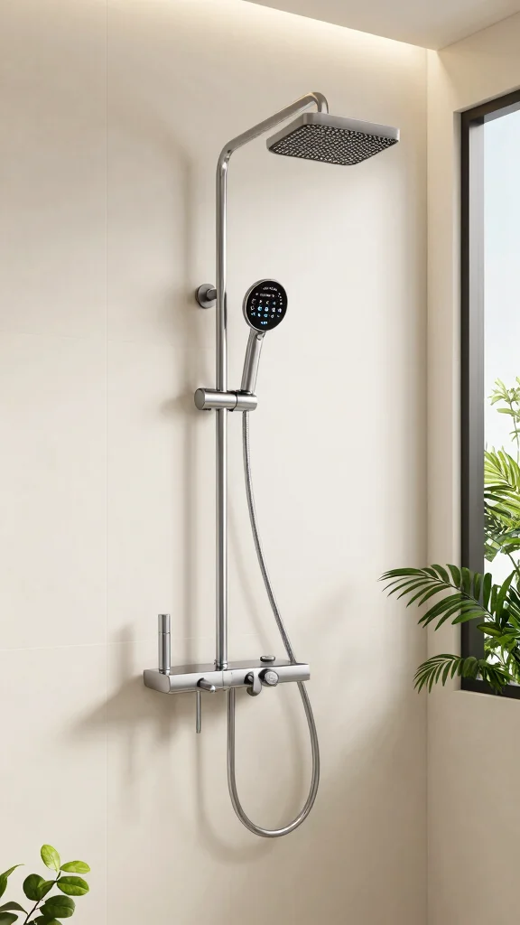 11 Shower Head and Separate Handheld Ideas for a Flexible Setup - 10. Smart Shower Systems with Touch Control 1