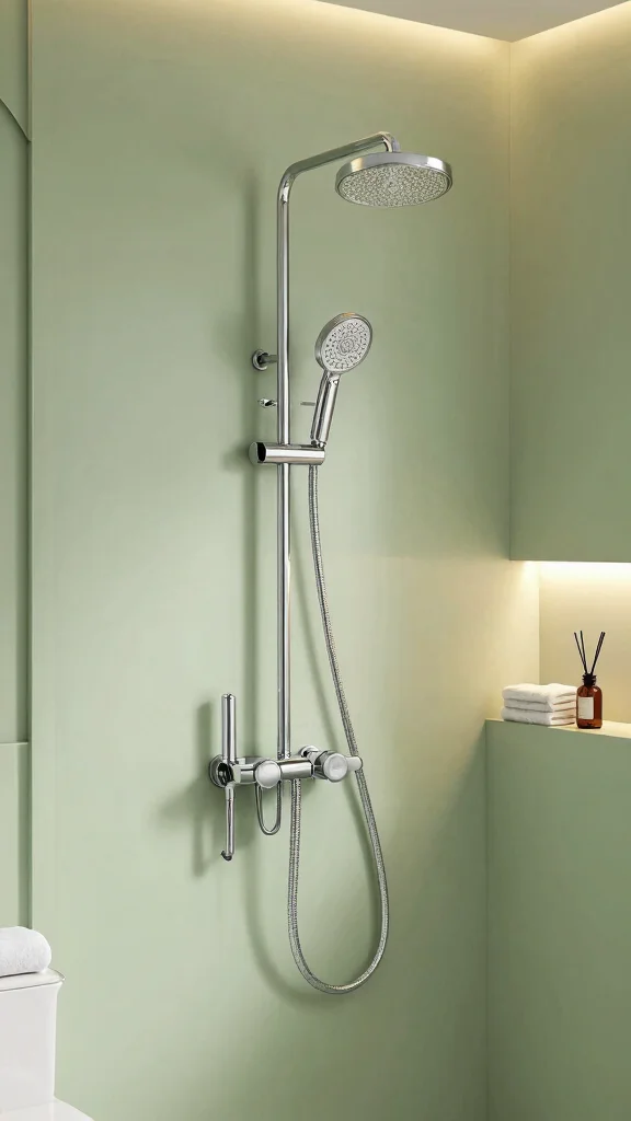 11 Shower Head and Separate Handheld Ideas for a Flexible Setup - 4. Spa-Like Shower Experience with Multi-Function Heads 1
