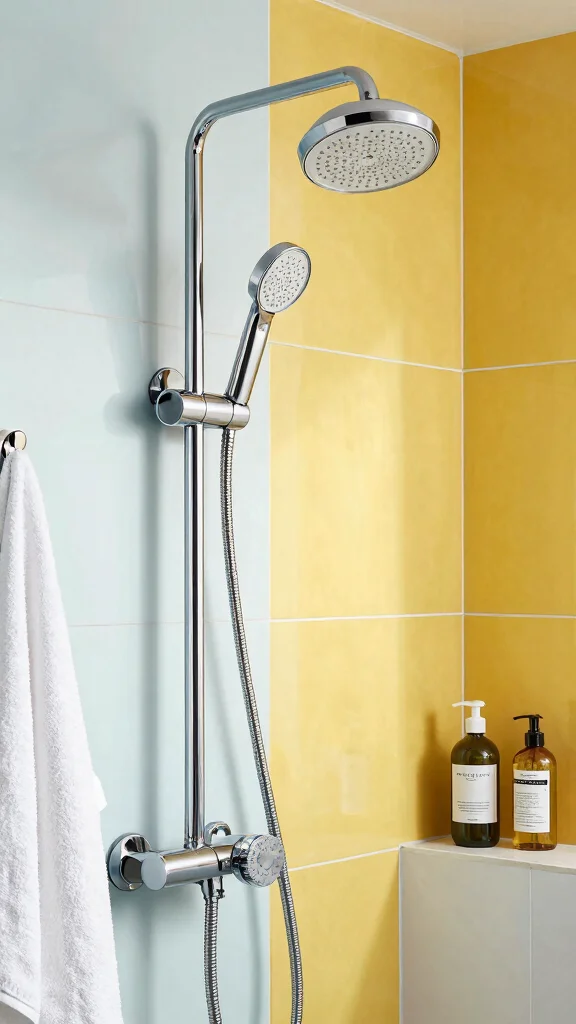 11 Shower Head and Separate Handheld Ideas for a Flexible Setup - 5. Adjustable High-Pressure Handheld Shower Head 1