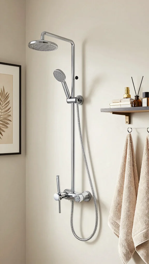 11 Shower Head and Separate Handheld Ideas for a Flexible Setup - 9. Elegant Wall-Mounted Handheld Shower Options 1