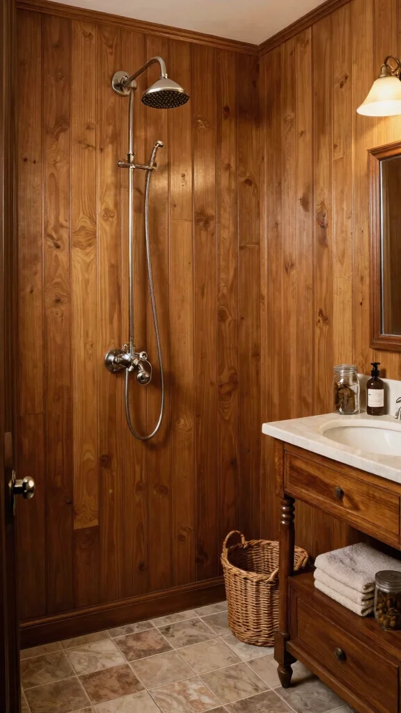11 Vintage Shower Head Ideas for a Classic Period-Inspired Bathroom - 10. Colonial Revival Style 1