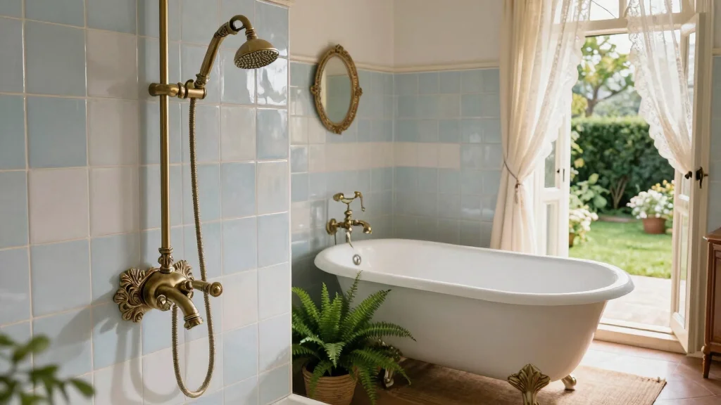 11 Vintage Shower Head Ideas for a Classic Period-Inspired Bathroom