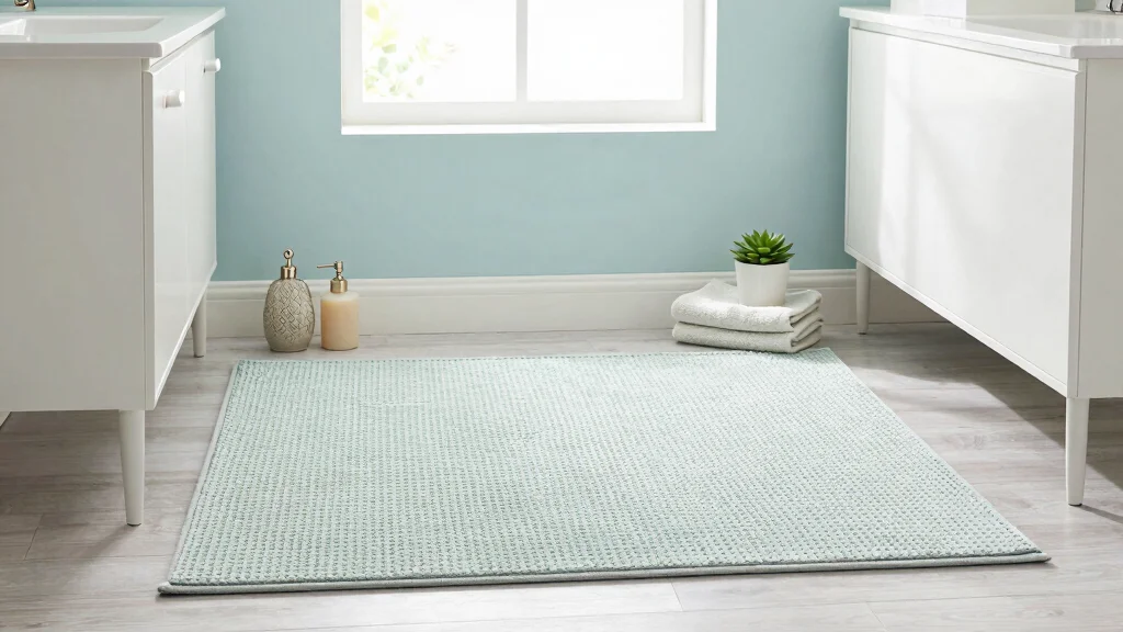 11 Waffle-Weave Bathroom Rug Ideas for a Light Quick-Drying Floor Textile