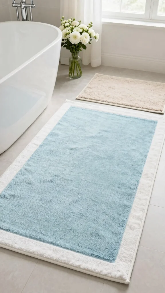 12 3-Piece Bathroom Rug Set Ideas for a Coordinated Complete Floor - 3. Organic Cotton Luxury 1