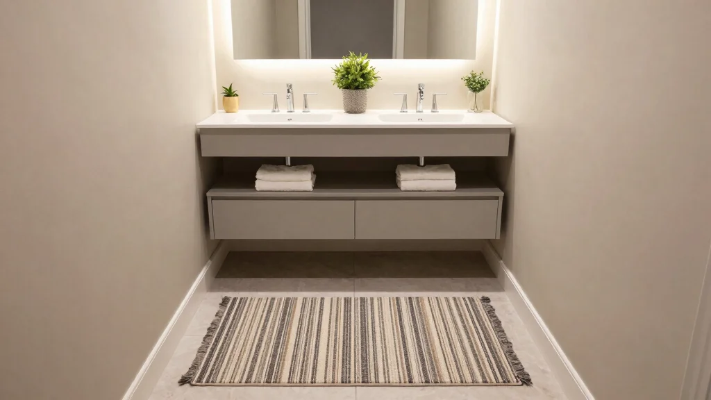 12 Bathroom Runner Rug Ideas for Narrow Floors and Double Vanities
