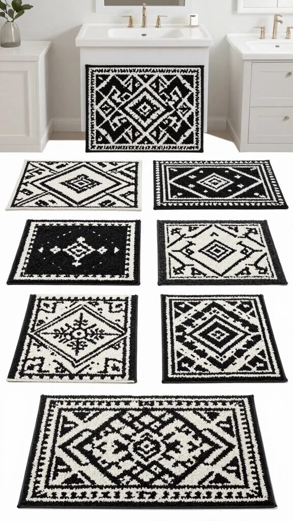 12 Black and White Bathroom Rug Ideas for a Timeless Graphic Floor - Conclusion 1