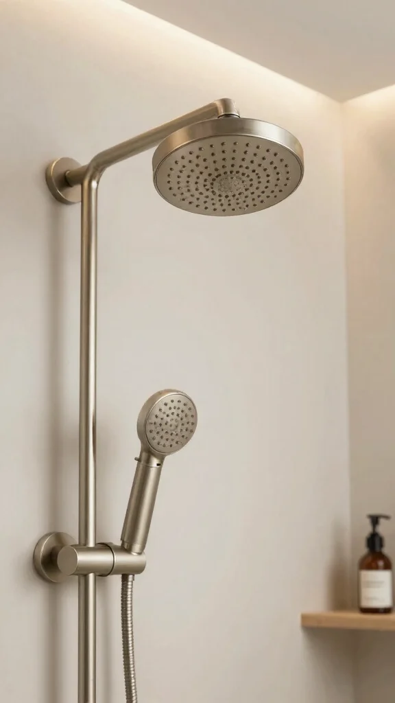 12 Brushed Nickel Shower Head Ideas for a Timeless Versatile Finish - 11. Textured Shower Heads 1