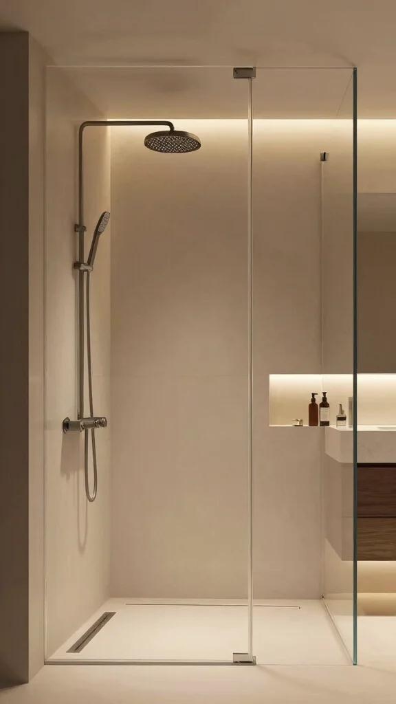 12 Ceiling-Mounted Shower Head Ideas for a Clean Architectural Bathroom - 12. Multi-Spray Ceiling Shower Heads 1