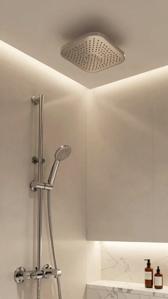 12 Ceiling-Mounted Shower Head Ideas for a Clean Architectural Bathroom - 5. Custom Shower Designs 1