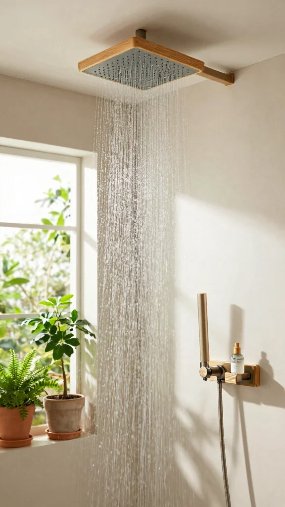 12 Ceiling Rain Shower Head Ideas for an Immersive Spa-Quality Shower - 7. Eco-Friendly Solutions 1
