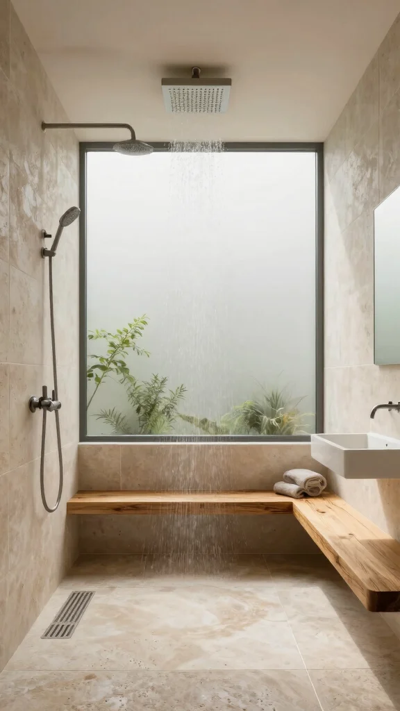 12 Ceiling Rain Shower Head Ideas for an Immersive Spa-Quality Shower - 9. Spa-Inspired Wet Rooms 1