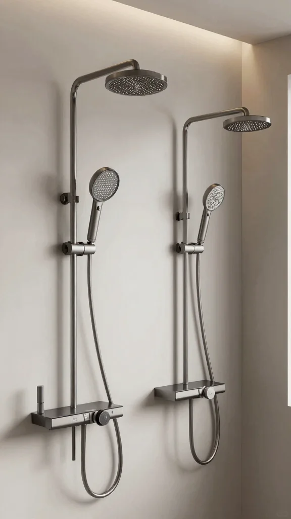 12 Double Shower Head Ideas for Walk-In Showers and Master Baths - 11. Customized Comfort: Personalized Shower Setups 1