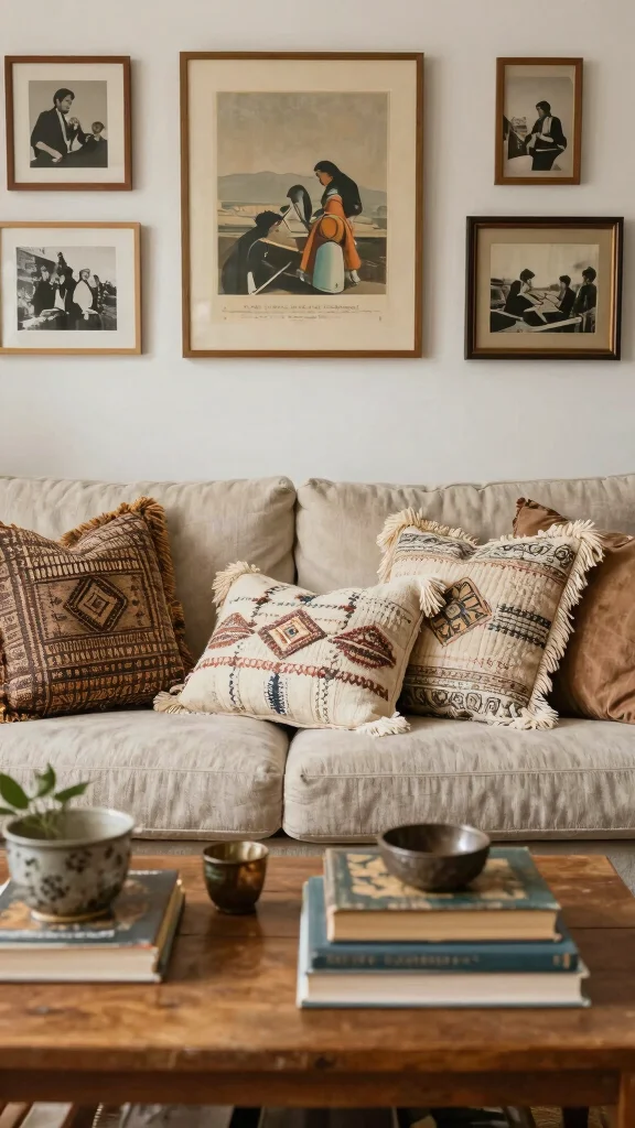 12 Fringe Pillow Ideas for a Boho Textured Statement-Making Detail - 7. Boho Vintage 1