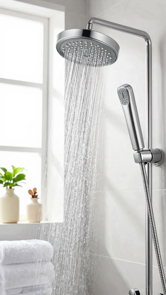 12 High-Pressure Shower Head Ideas for a Powerful Invigorating Shower - 4. Multi-Function Shower Heads: The Best of Both Worlds 1