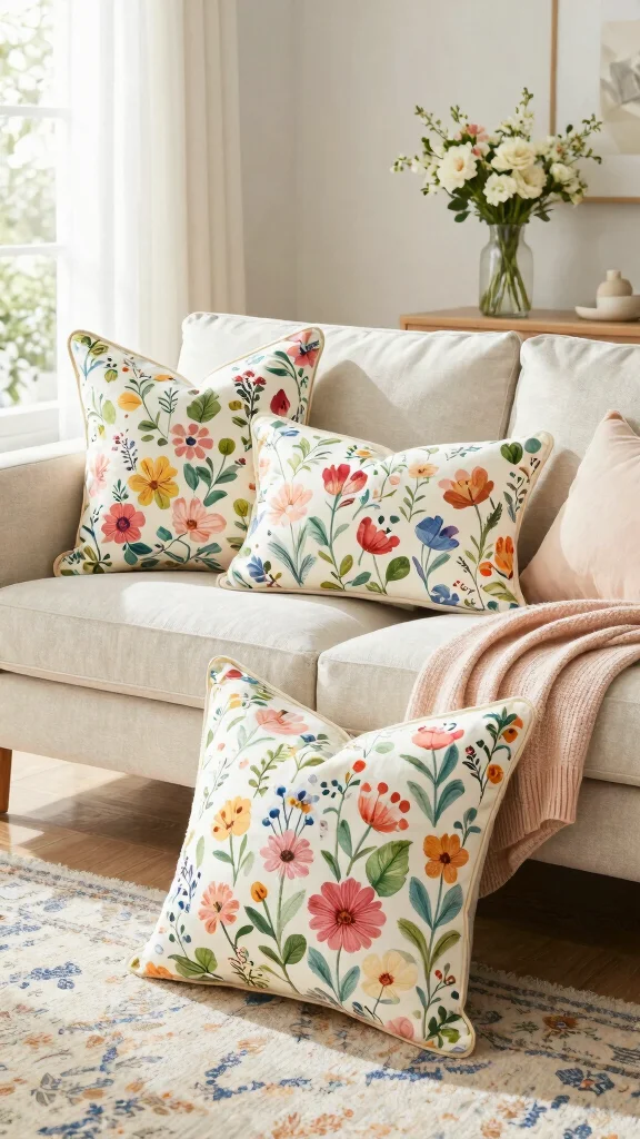 12 Long Pillow Ideas for King Beds Lumbar Support and Sofa Styling - 10. Seasonal Long Pillows 1