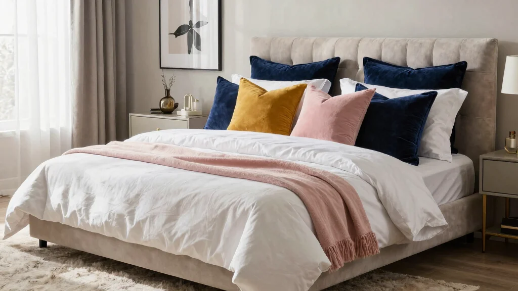 12 Long Pillow Ideas for King Beds Lumbar Support and Sofa Styling