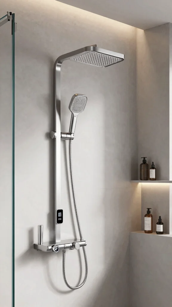 12 Luxury Shower Head Ideas for a Five-Star Shower Experience at Home - 2. High-Tech Multi-Function Shower Heads 1