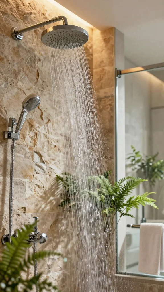 12 Luxury Shower Head Ideas for a Five-Star Shower Experience at Home - 3. Waterfall Shower Heads for a Dramatic Effect 1