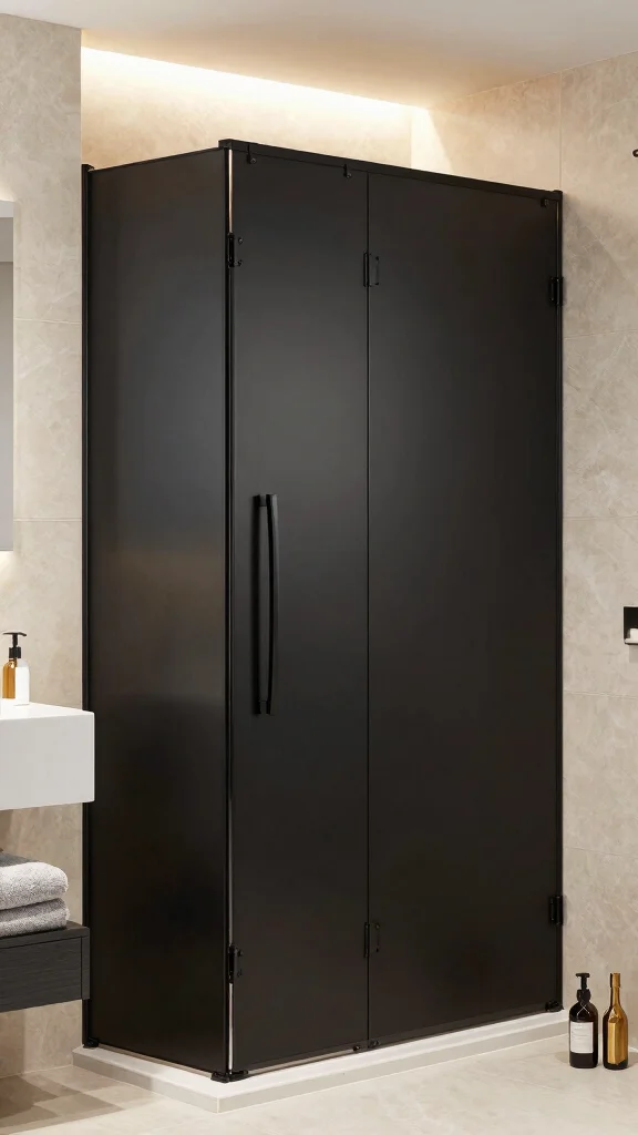 12 Matte Black Shower Head Ideas for a Sleek Modern Bathroom - 5. Matte Black Shower Panel System 1