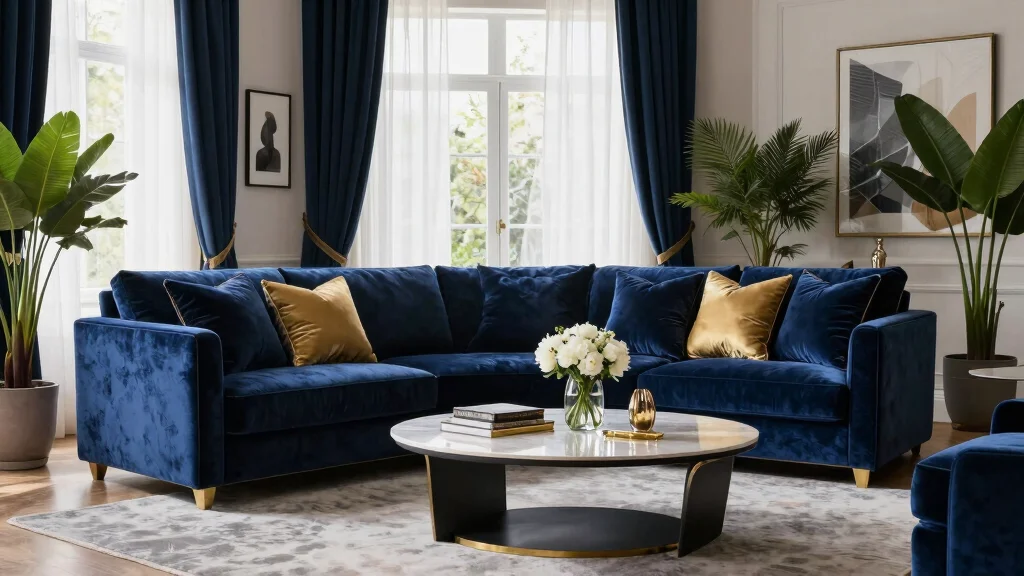 12 Navy Blue Pillow Ideas for a Rich Classic Timeless Home Accent