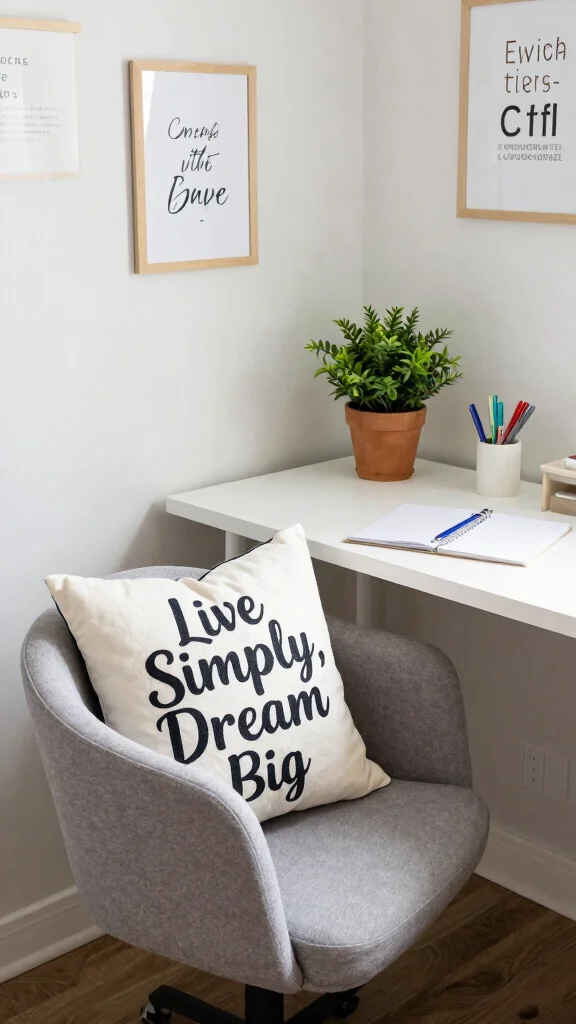 12 Pillow With Sayings Ideas for a Personal Conversational Home Detail - 11. Live Simply, Dream Big 1