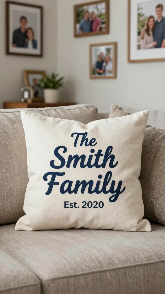 12 Pillow With Words Ideas for Funny Meaningful or Inspiring Messages - 6. Personalize with Custom Pillows 1