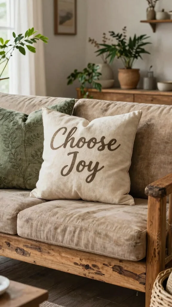 12 Pillow With Words Ideas for Funny Meaningful or Inspiring Messages - 8. Eco-Friendly Pillows with Words 1