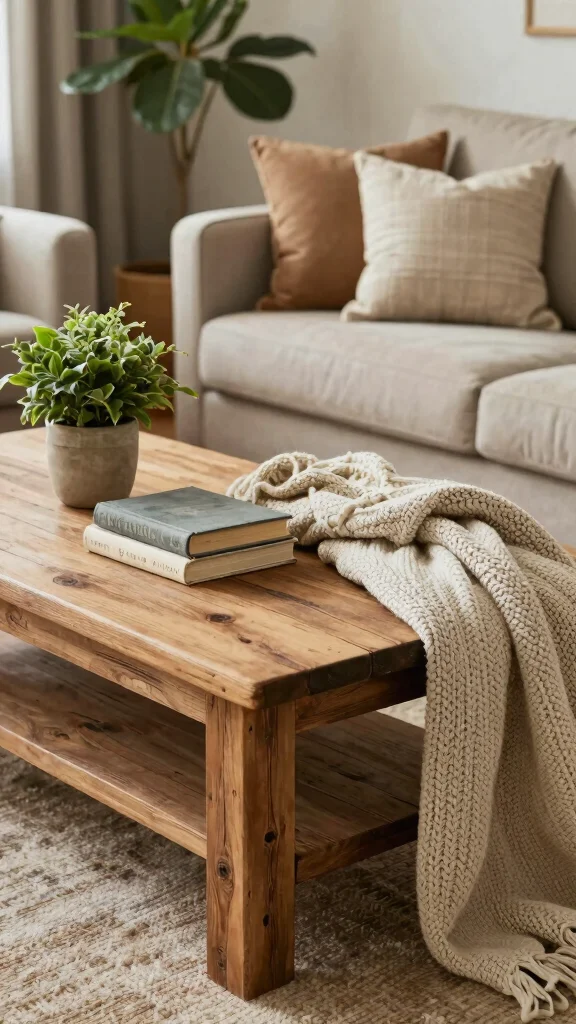 12 Pillow and Blanket Ideas for a Warm Inviting Couch or Bed - 11. Rustic Reclaimed Wood Accents 1